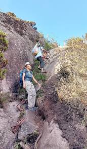 An aerial view from high up, representing the view from Longido